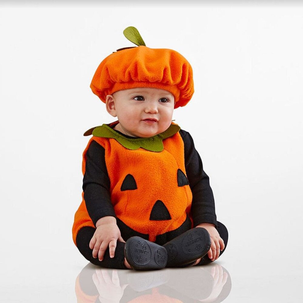 Pottery Barn Kids Pumpkin Halloween Costume for Baby 12-24 Months Like New!!